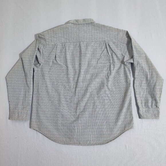 Levi Strauss button down shirt men's size XL blue grey white plaid - Picture 3 of 13